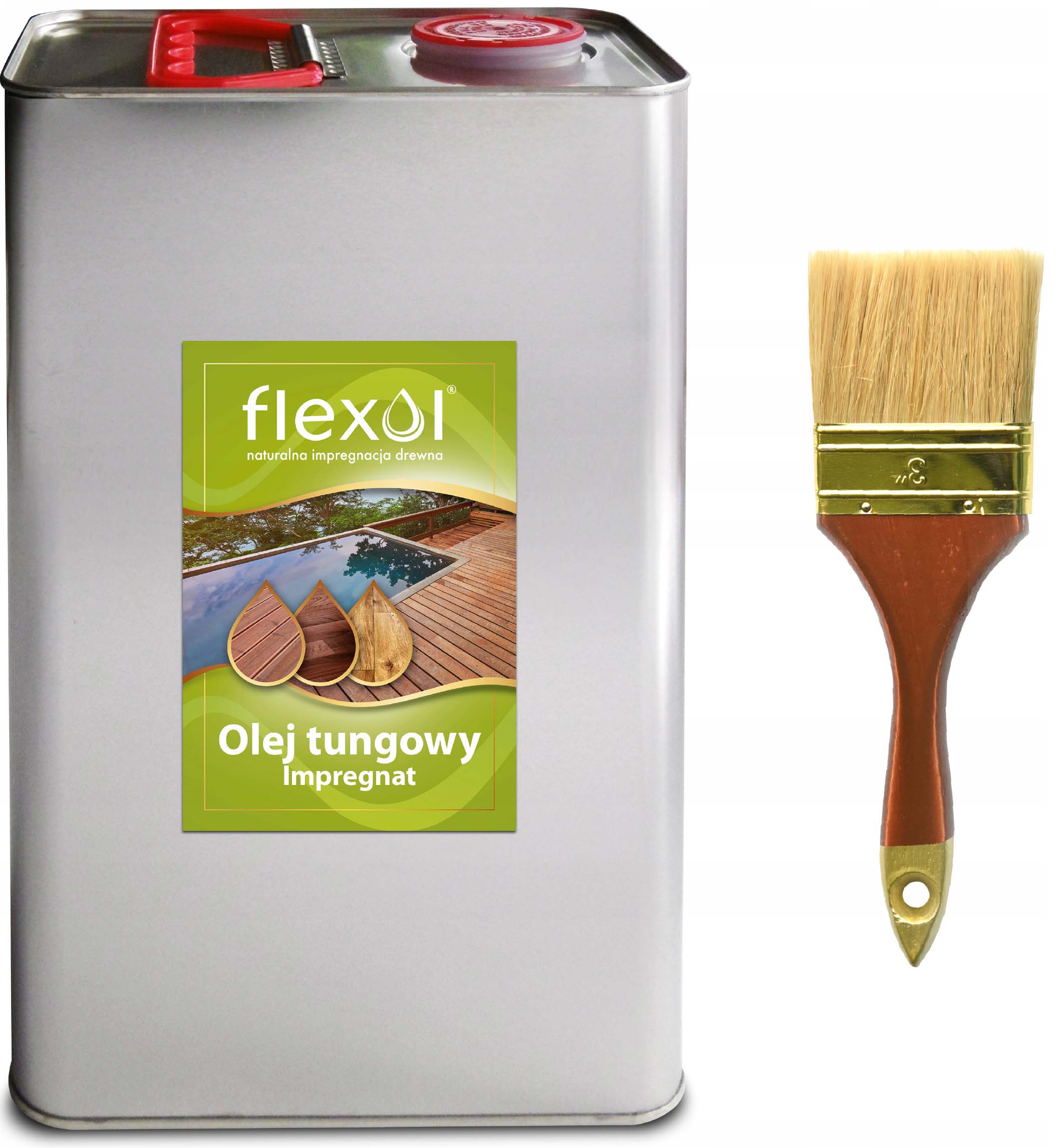 Flexol prírodný tungový olej na drevo 5 l